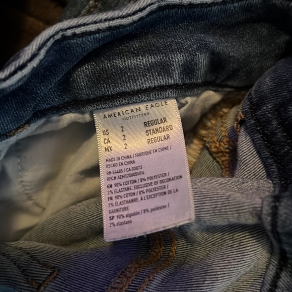 American eagle next level stretch curvy jeggings size 2 - Picture 3 of 3